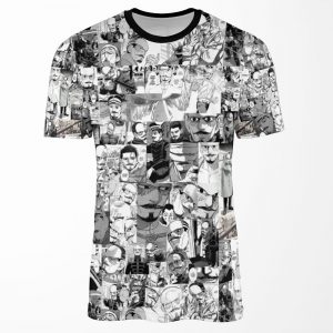 Tsurumi Manga Panel Heaven All-over-print T-shirt