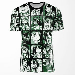 Tsuyu Asui Collage Color Version All-over-print T-shirt