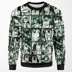 Tsuyu Asui Collage Color Version All-over-print Unisex Sweatshirt