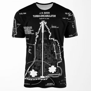 Turbo Encabulator Patent Funny Engineering Joke Design All-over-print T-shirt