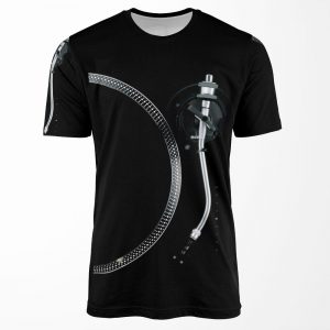 Turntable Tone Arm And Platter All-over-print T-shirt