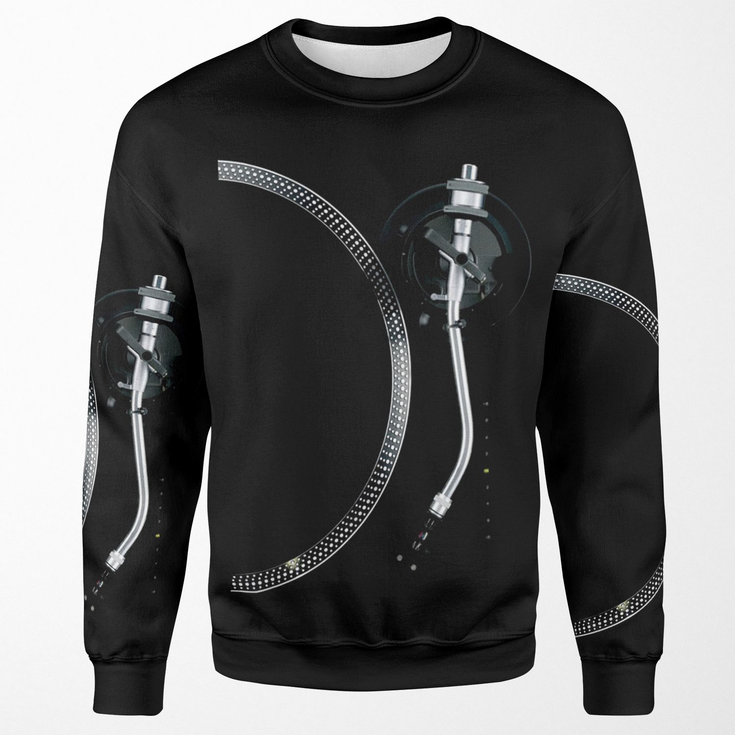 Turntable Tone Arm And Platter All-over-print Unisex Sweatshirt