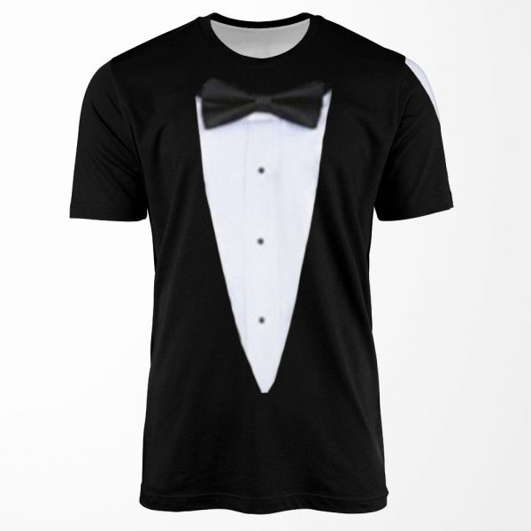 Tuxedo Black Tie All-over-print T-shirt