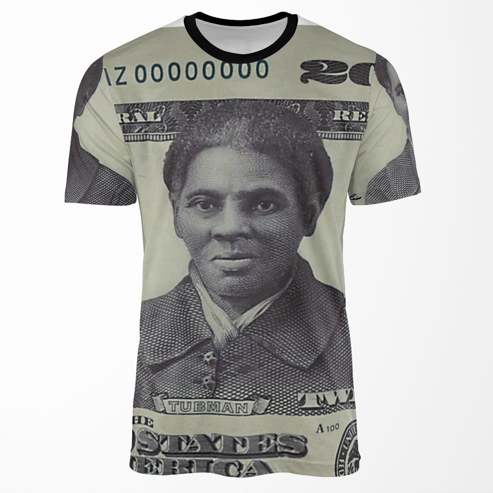 Twenty Dollar Bill Harriet Tubman All-over-print T-shirt