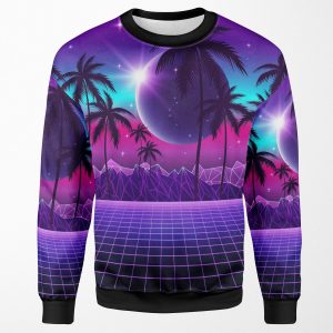 Twilight Retrowave All-over-print Unisex Sweatshirt