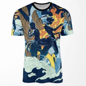 Two Avatars All-over-print T-shirt