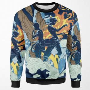 Two Avatars All-over-print Unisex Sweatshirt