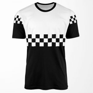 Two Tone Mod Ska 60S Retro Black And White All-over-print T-shirt