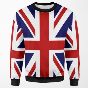 Union Jack Flag Of The Uk All-over-print Unisex Sweatshirt