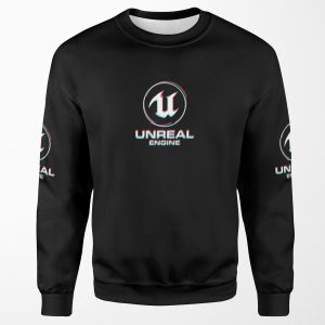 Unreal Engine Glitch All-over-print Unisex Sweatshirt