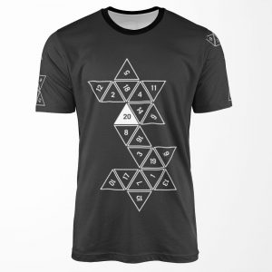 Unrolled D20 All-over-print T-shirt