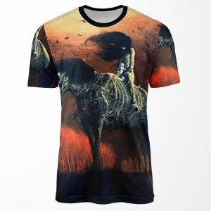 Untitled Horse Rider By Zdzis%C5%82Aw Beksi%C5%84Ski All-over-print T-shirt