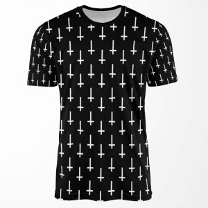 Upside Down Cross All-over-print T-shirt