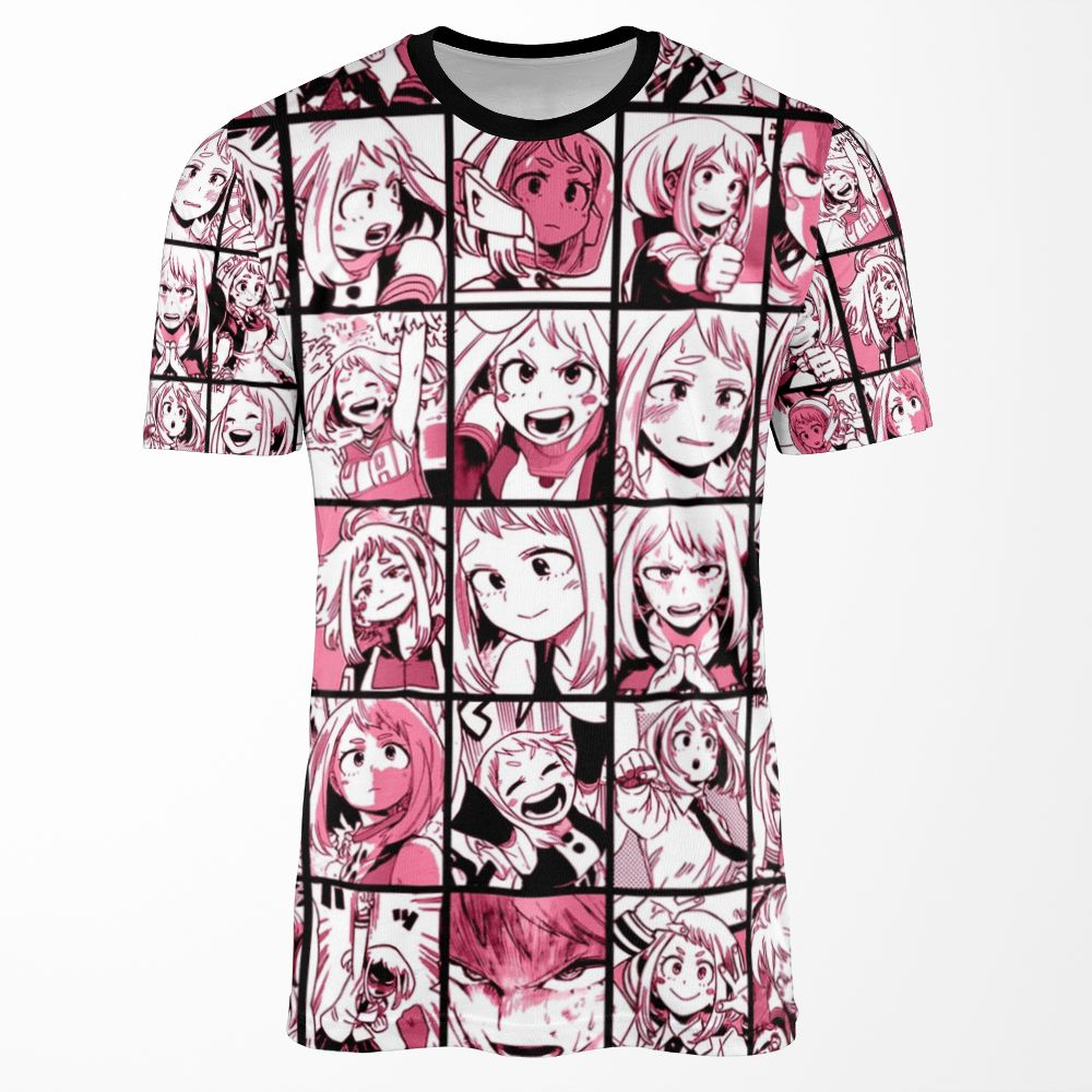 Uraraka Ochako Collage Color Version All-over-print T-shirt
