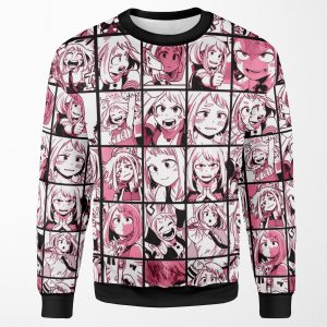 Uraraka Ochako Collage Color Version All-over-print Unisex Sweatshirt