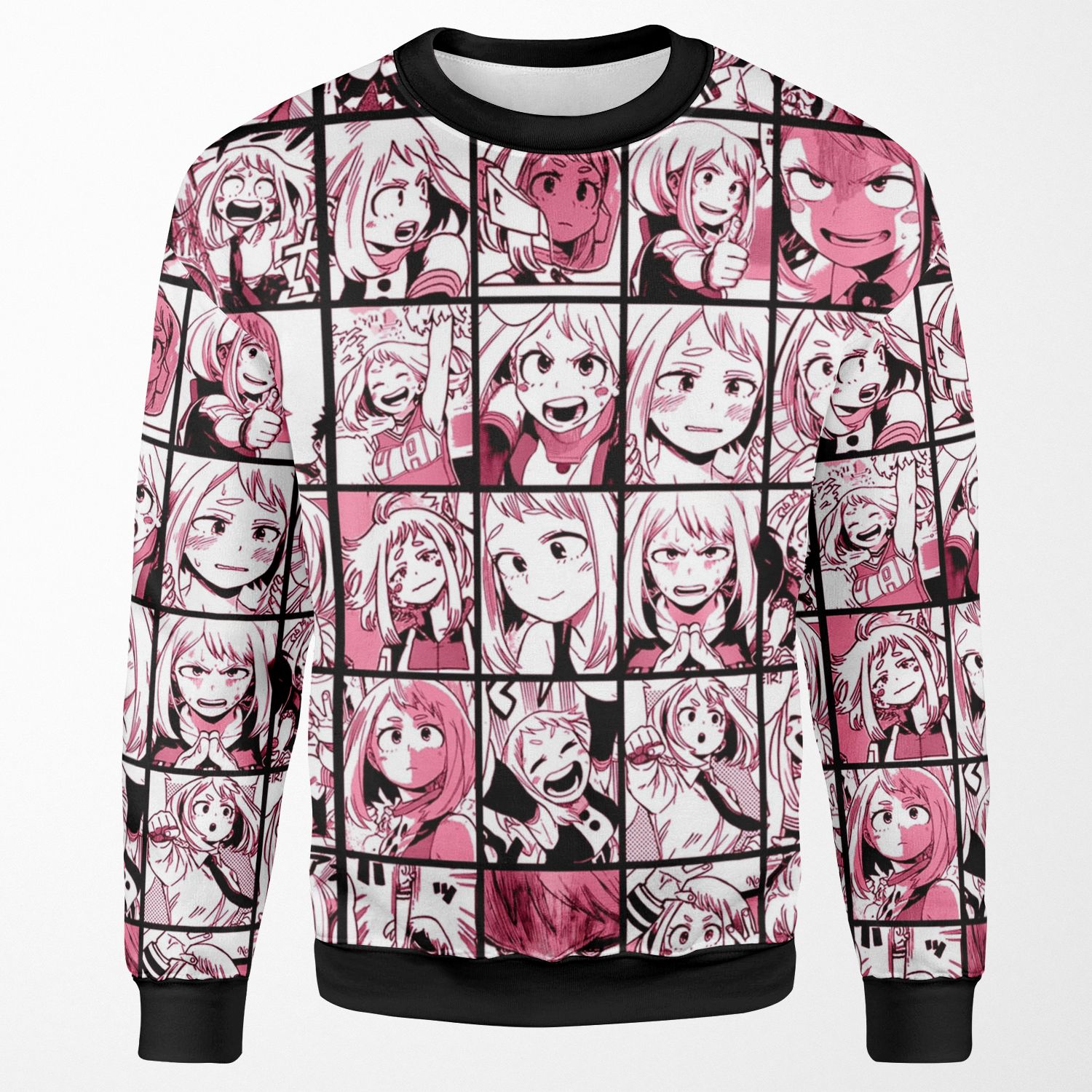 Uraraka Ochako Collage Color Version All-over-print Unisex Sweatshirt