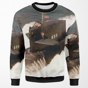Uss Henry L Stimson Ssbn 655 Ship S Store All-over-print Unisex Sweatshirt