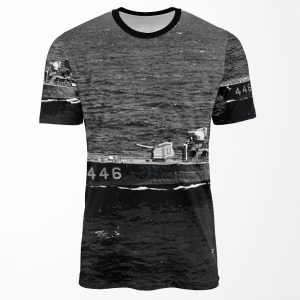 Uss Radford Dd 446 Ship S Store All-over-print T-shirt