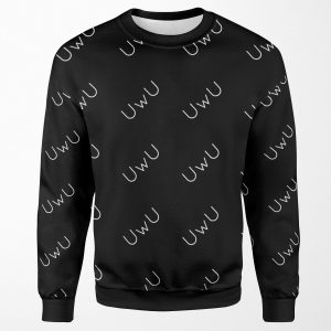 Uwu Cuteness Overload All-over-print Unisex Sweatshirt