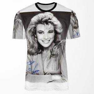 Vanna White B W Autographed Photo To Bob All-over-print T-shirt