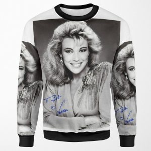 Vanna White B W Autographed Photo To Bob All-over-print Unisex Sweatshirt
