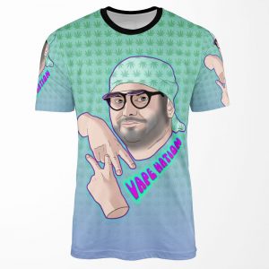 Vape Nation H3H3Productions All-over-print T-shirt