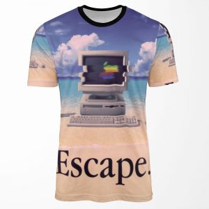 Vaporwave Macintosh All-over-print T-shirt