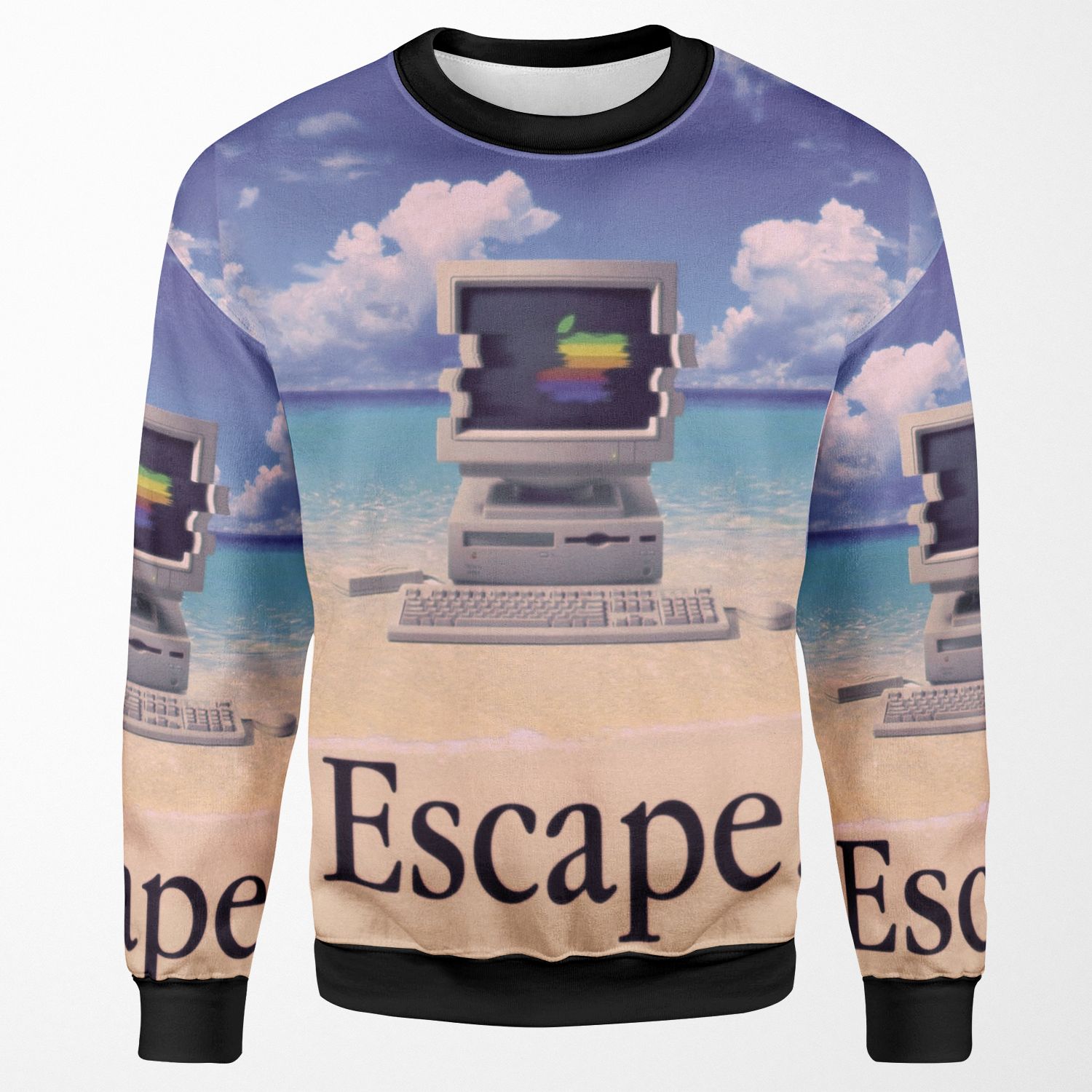 Vaporwave Macintosh All-over-print Unisex Sweatshirt