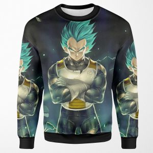 Vegeta Ssj Blue All-over-print Unisex Sweatshirt