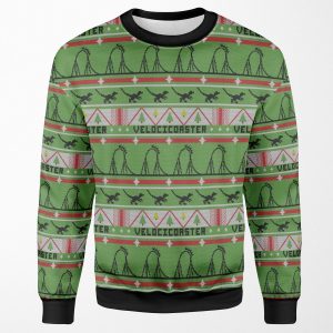 Velocicoaster Ugly Christmas Sweater All-over-print Unisex Sweatshirt