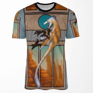 Velociraptor Nouveau All-over-print T-shirt