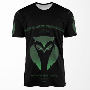 Vigilo Operior Audio All-over-print T-shirt