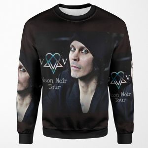 Ville Valo Neon Noir Tour All-over-print Unisex Sweatshirt