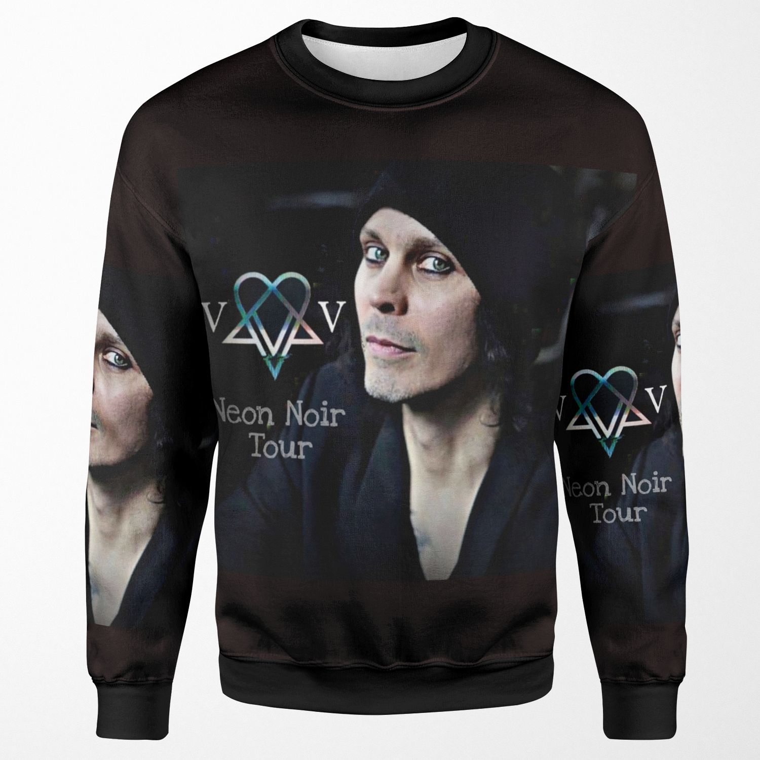 Ville Valo Neon Noir Tour All-over-print Unisex Sweatshirt