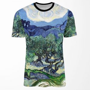 Vincent Van Gogh Olive Trees With The Alpilles In The Background All-over-print T-shirt