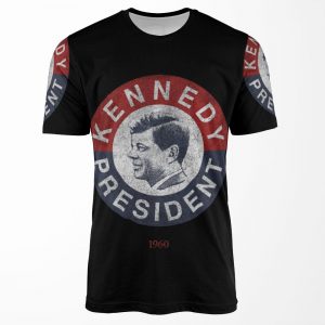 Vintage 1960 Kennedy For President All-over-print T-shirt