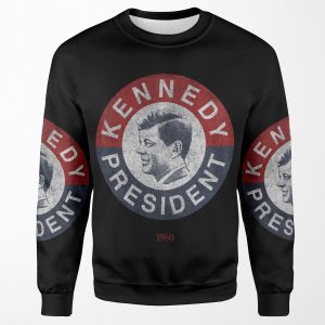 Vintage 1960 Kennedy For President All-over-print Unisex Sweatshirt