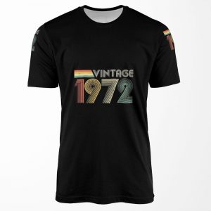 Vintage 1972 50Th Birthday Gift All-over-print T-shirt