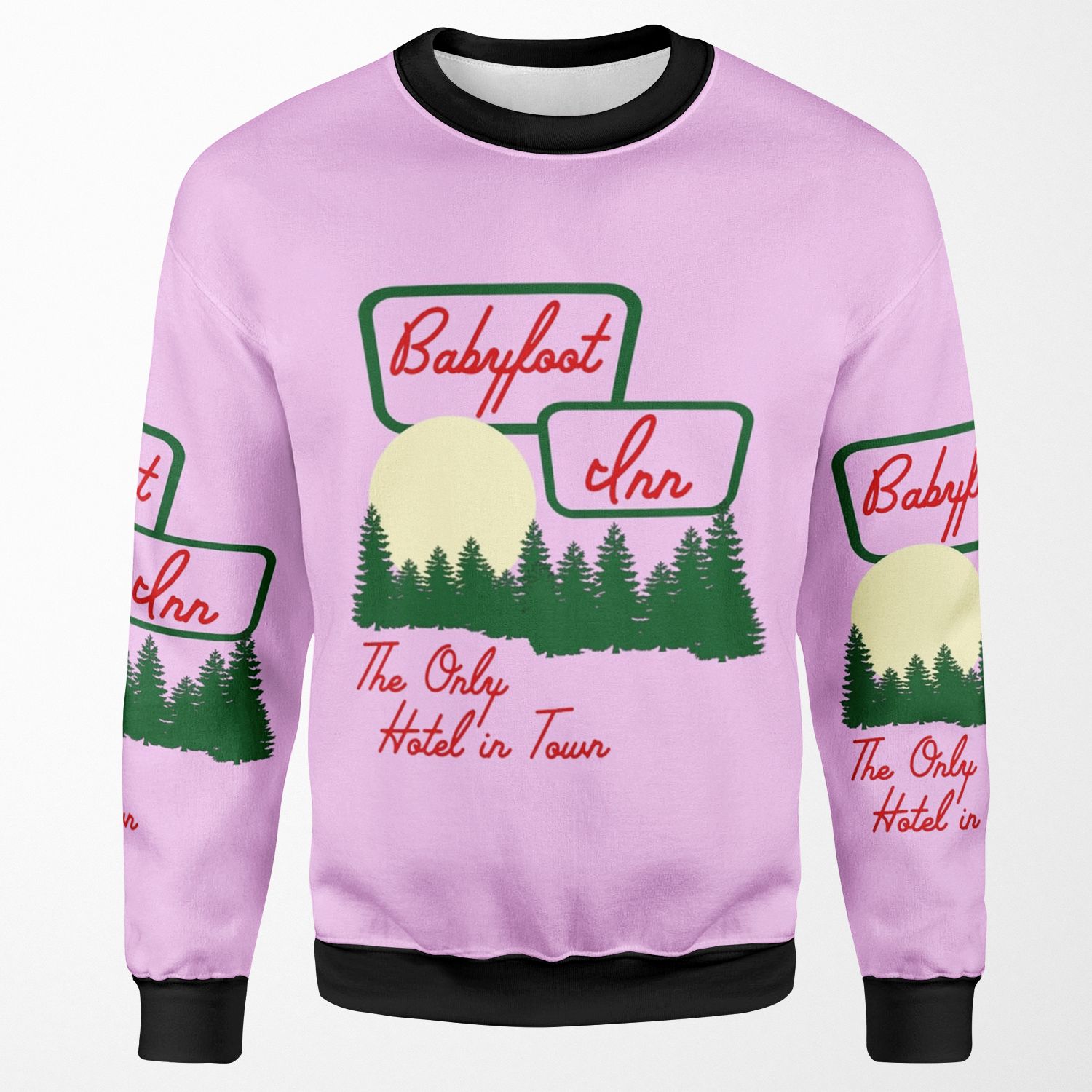 Vintage Babyfoot Inn Dory S Pink Hoodie All-over-print Unisex Sweatshirt