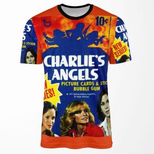 Vintage Charlie S Angels Topps Trading Cards Box All-over-print T-shirt