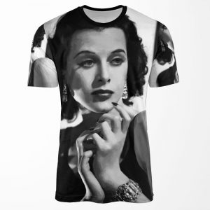 Vintage Hedy Lamarr Oil Painting All-over-print T-shirt