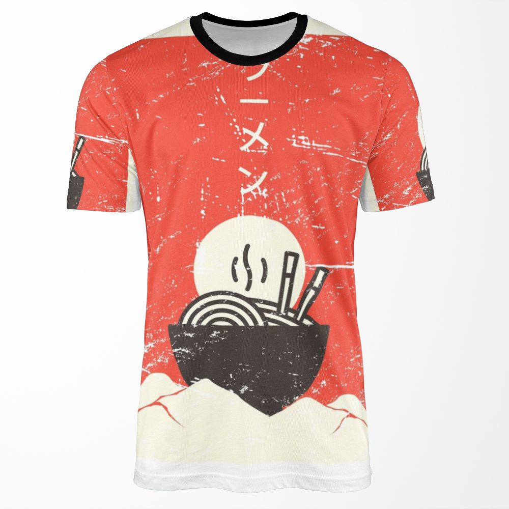 Vintage Japanese Anime Ramen All-over-print T-shirt