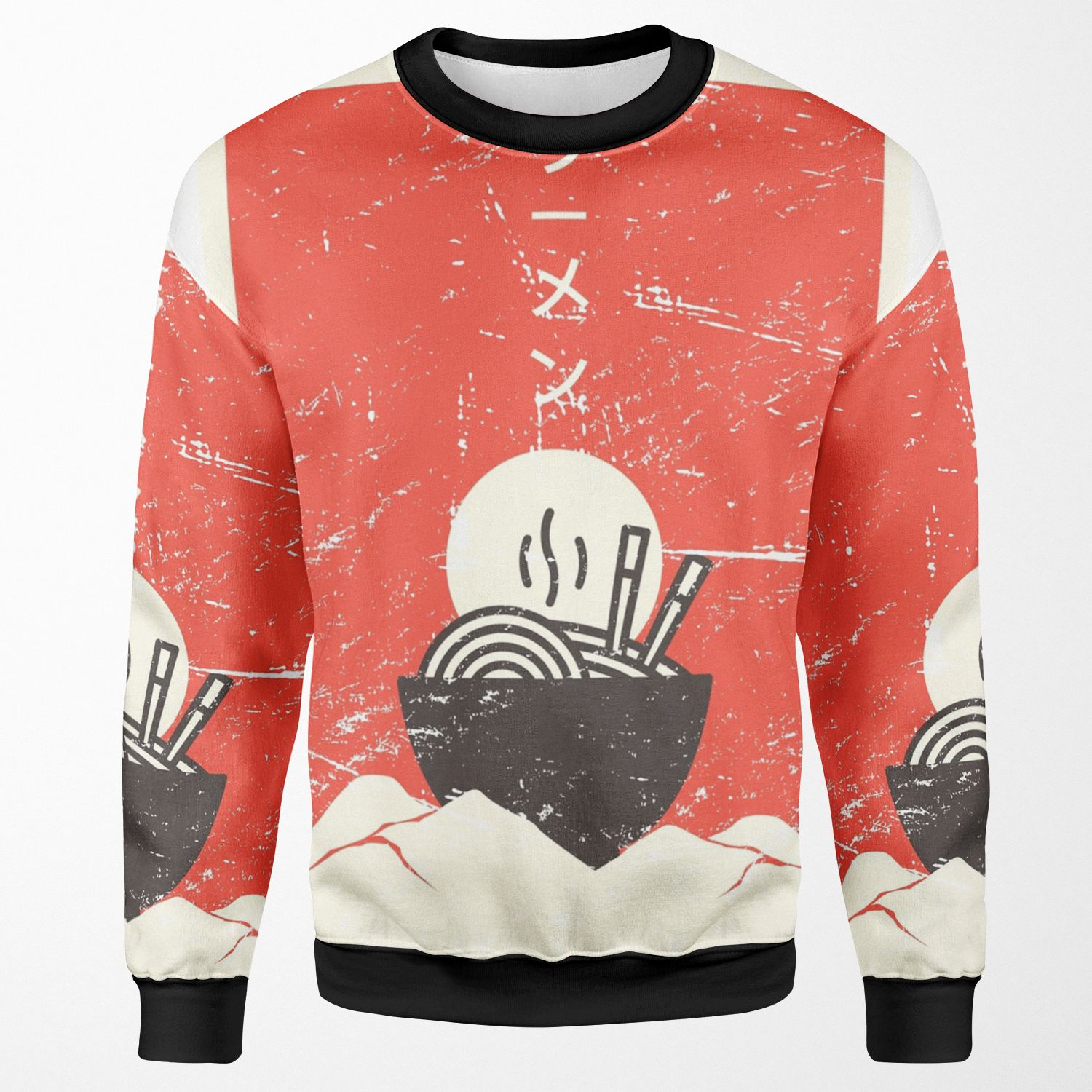 Vintage Japanese Anime Ramen All-over-print Unisex Sweatshirt
