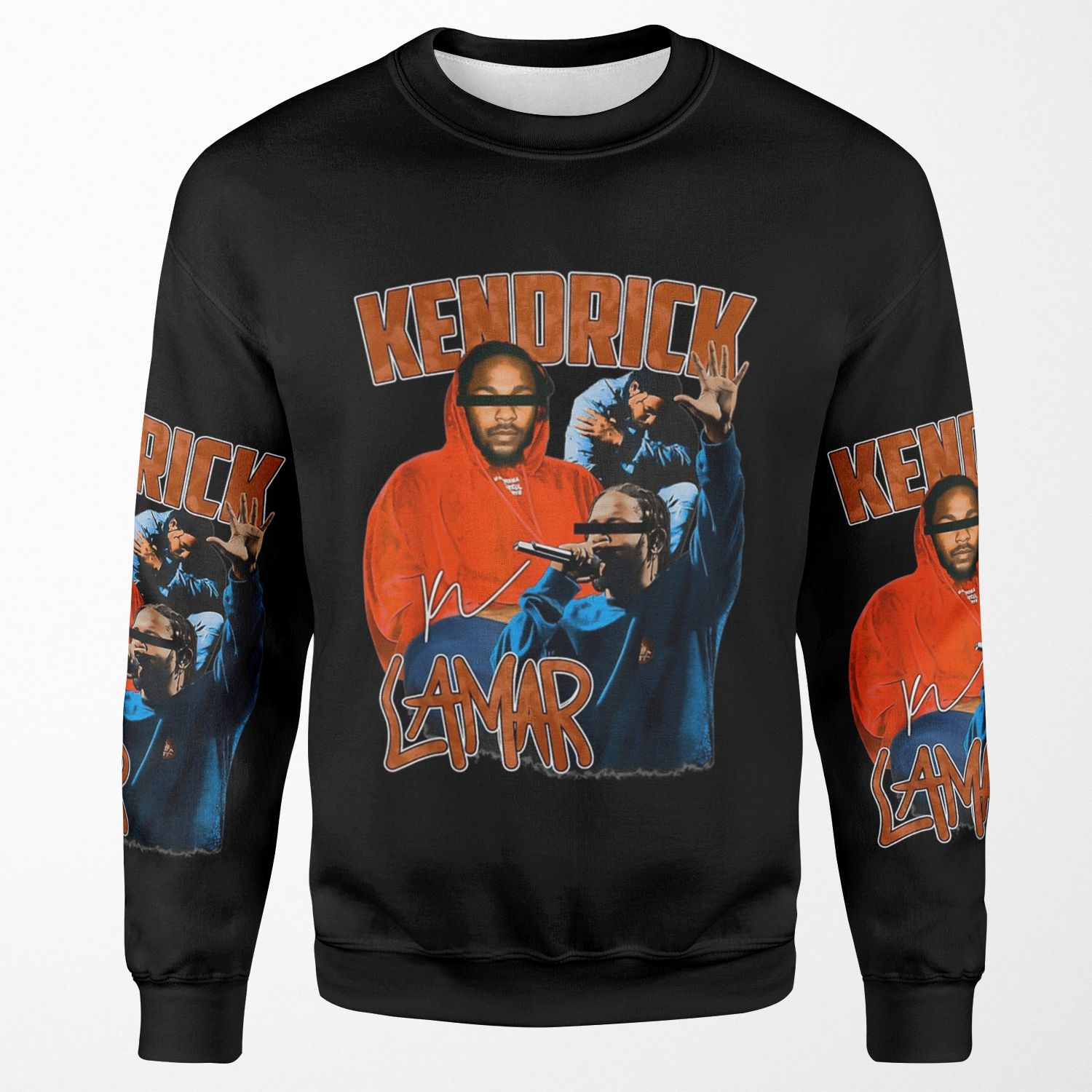 Vintage Kendricks Art Lamars Rapper Legend 80S 90S All-over-print Unisex Sweatshirt