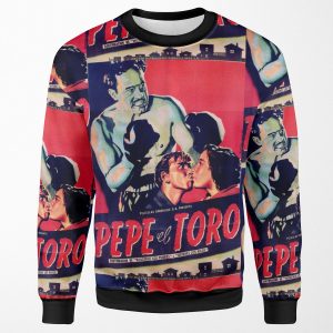 Vintage Mexican Cinema Icons All-over-print Unisex Sweatshirt