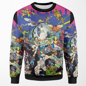 Vintage Ninja Turtles Pizza Classic Art All-over-print Unisex Sweatshirt