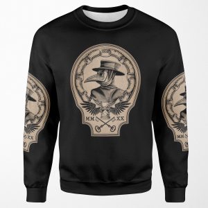 Vintage Plague Doctor All-over-print Unisex Sweatshirt