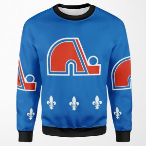 Vintage Quebec Hockey Retro Nordiques All-over-print Unisex Sweatshirt
