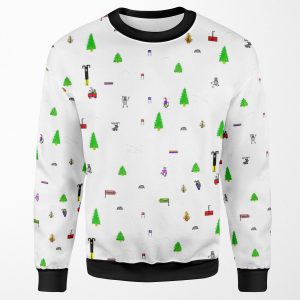 Vintage Ski Game All-over-print Unisex Sweatshirt