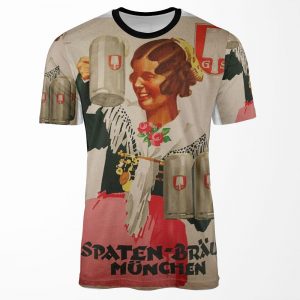 Vintage Spaten Brau Beer Munich All-over-print T-shirt